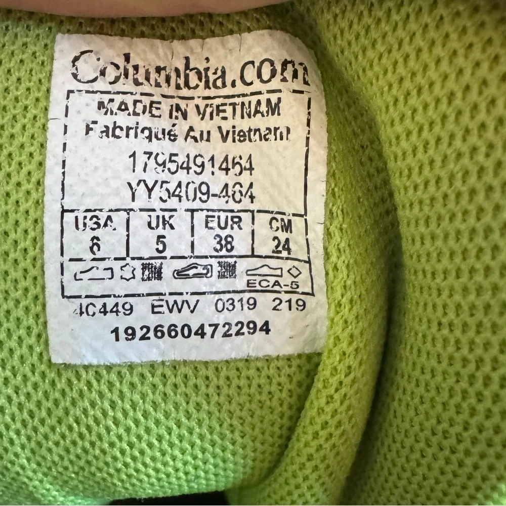 Columbia Kids' Navy and Lime Snow Boots